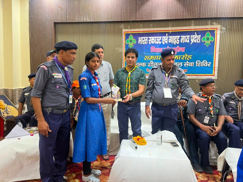 भारत स्काउट एवं गाइड के शीतल पेयजल सेवा शिविर का समापन