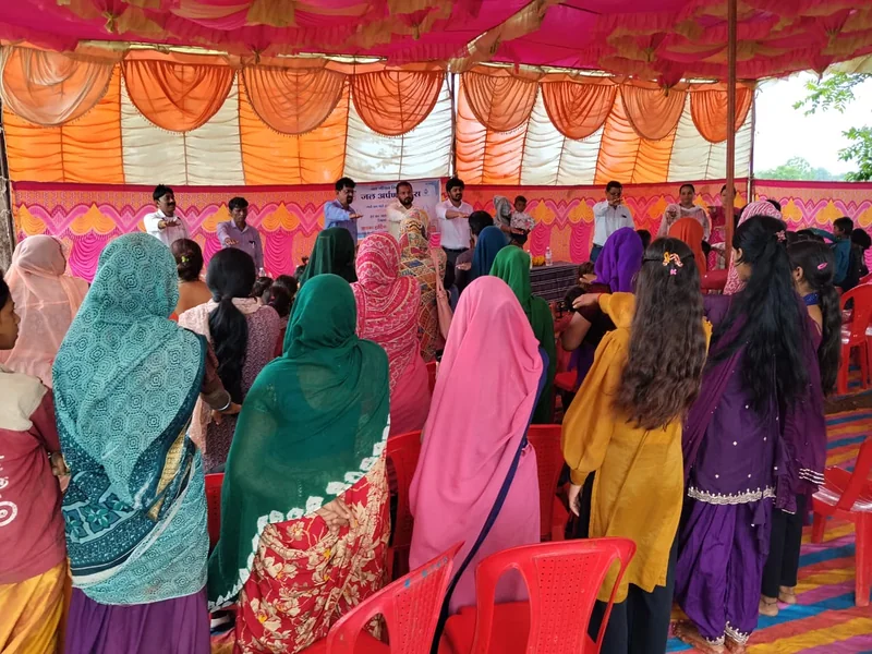 हर घर जल घोषित ग्राम हट्टीपुरा में उत्साहपूर्वक मनाया गया जल अर्पण दिवस